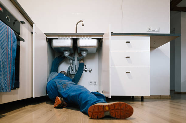 Professional Drain Cleaning technician working in Plymouth, MA